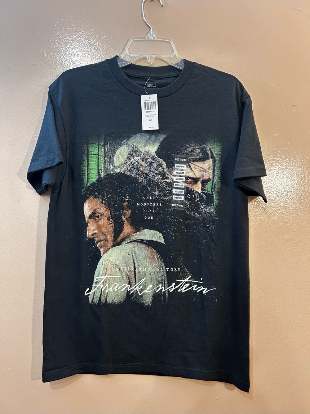 Netflix Frankenstein Graphic Tee - Black with Green Accents